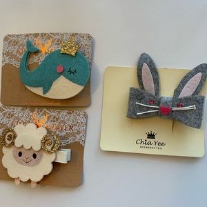 GIRLS HAIR CLIPS LOT